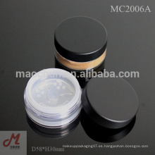 Tamiz giratorio Caja de polvo suelto / contenedor de polvo suelto / Embalaje de cosméticos de lujo / envases cosméticos al por mayor
